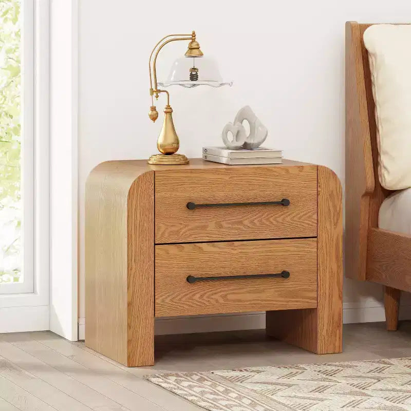 Comodino Moderno con 2 Cassetti