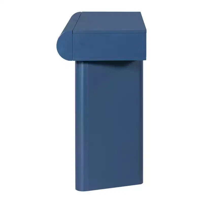 Consolle da ingresso stretta con cassetto curvo e gambe geometriche