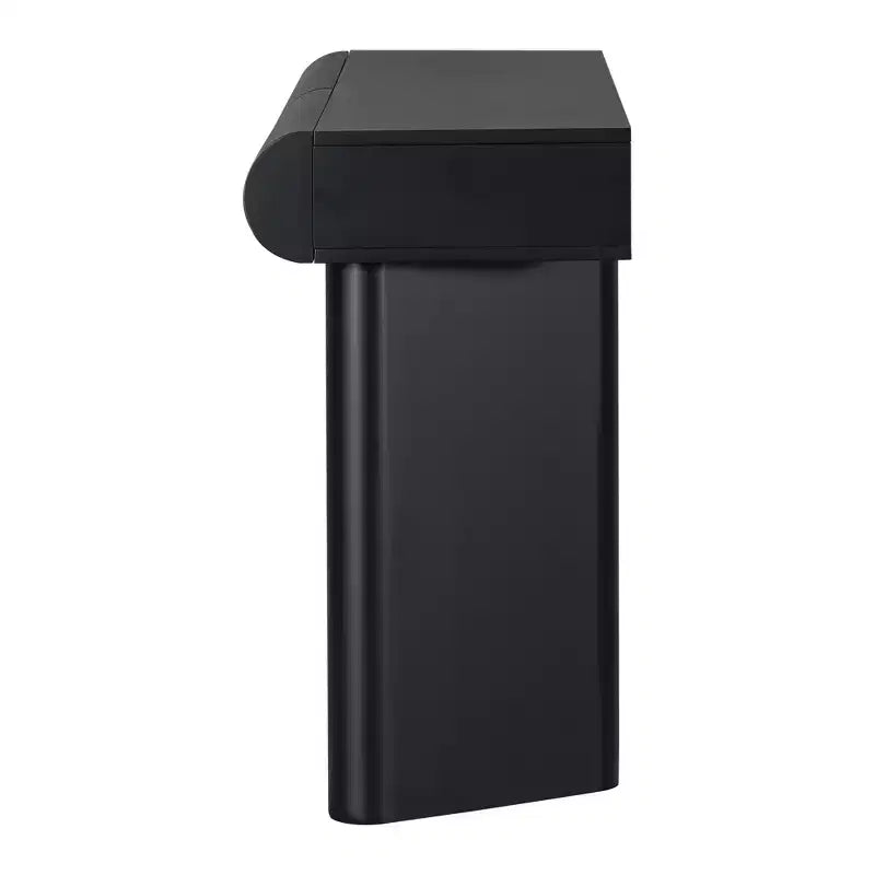 Consolle da ingresso stretta con cassetto curvo e gambe geometriche