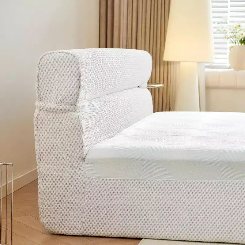 Letto con Materasso Imbottito Contemporaneo