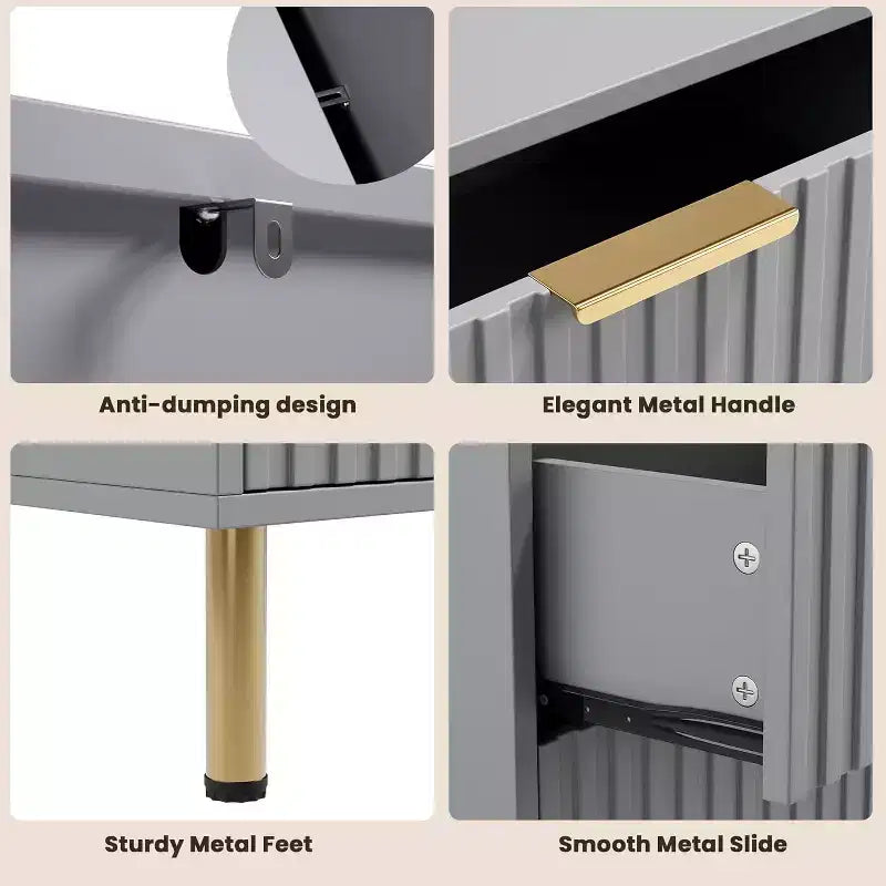 Cassettiera a 6 cassetti con contenitore – Comò moderno in legno per camera da letto, soggiorno e corridoio