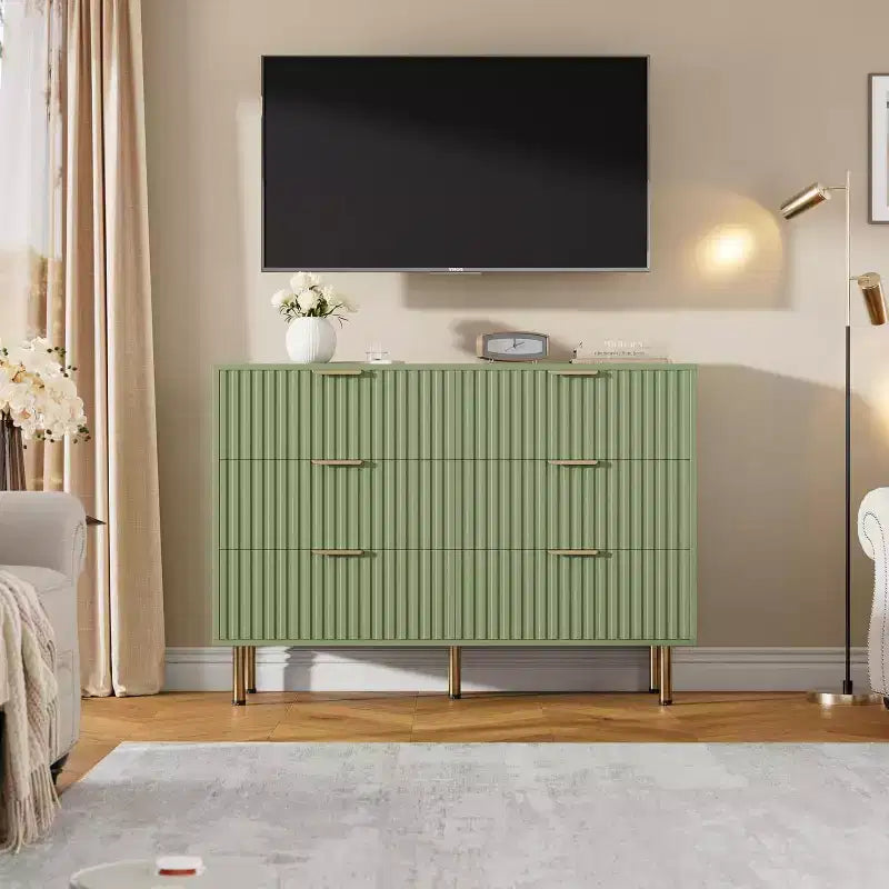 Cassettiera a 6 cassetti con contenitore – Comò moderno in legno per camera da letto, soggiorno e corridoio