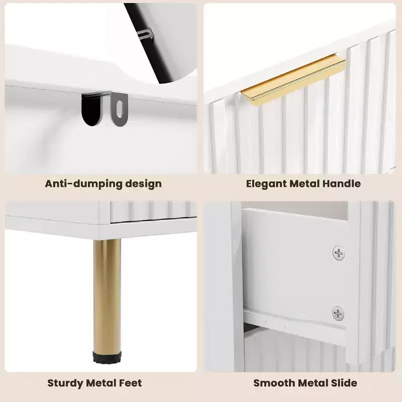 Cassettiera a 6 cassetti con contenitore – Comò moderno in legno per camera da letto, soggiorno e corridoio
