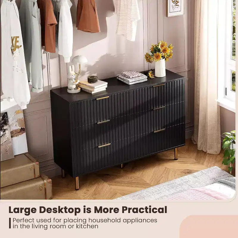 Cassettiera a 6 cassetti con contenitore – Comò moderno in legno per camera da letto, soggiorno e corridoio