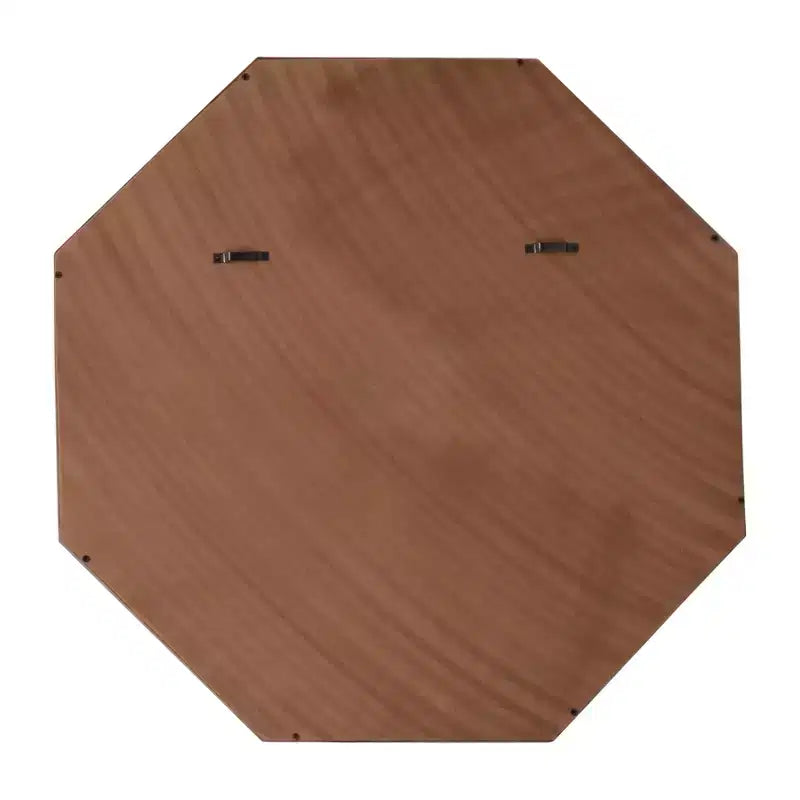 Specchio da parete ottagonale da 30 pollici con cornice in legno