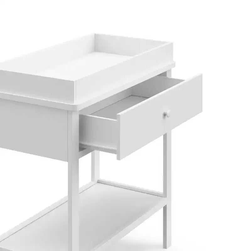 Fasciatoio con cassetto e ripiano aperto