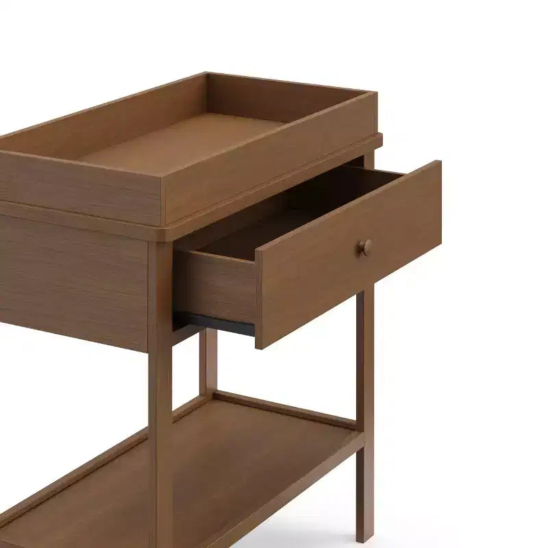 Fasciatoio con cassetto e ripiano aperto