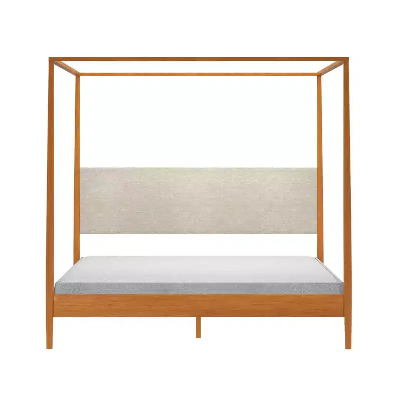 Letto matrimoniale king size con testiera imbottita