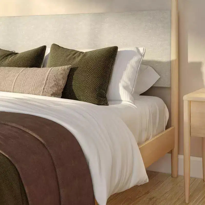 Letto matrimoniale king size con testiera imbottita