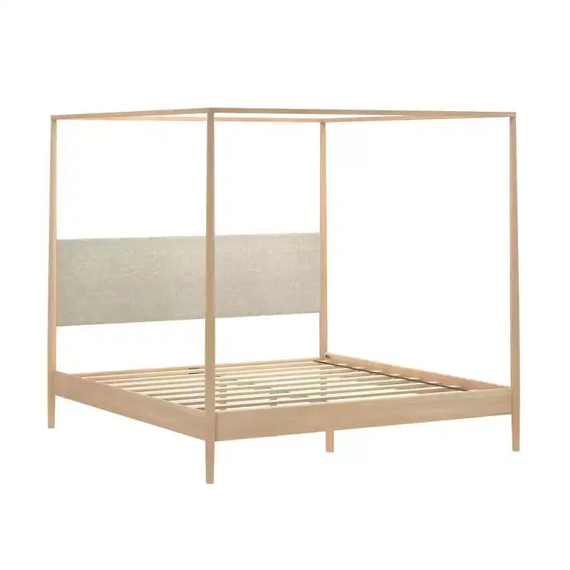 Letto matrimoniale king size con testiera imbottita