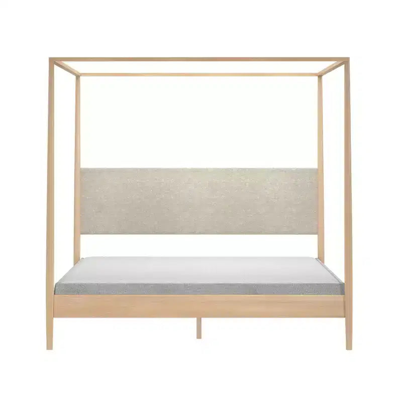 Letto matrimoniale king size con testiera imbottita