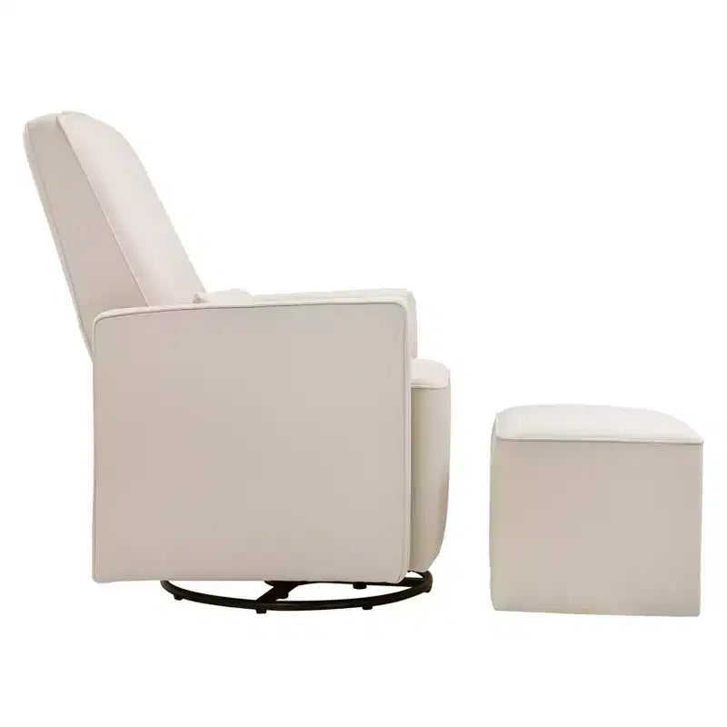 Pouf e Poggiapiedi Olive Glider – Crema con Bordino Crema
